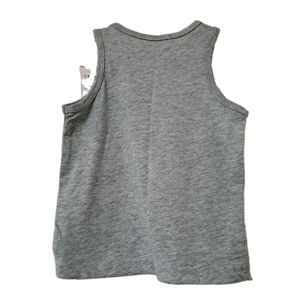 The Children's Place Infant Girls 9-12 Month Gray Solid Tank Top NWT